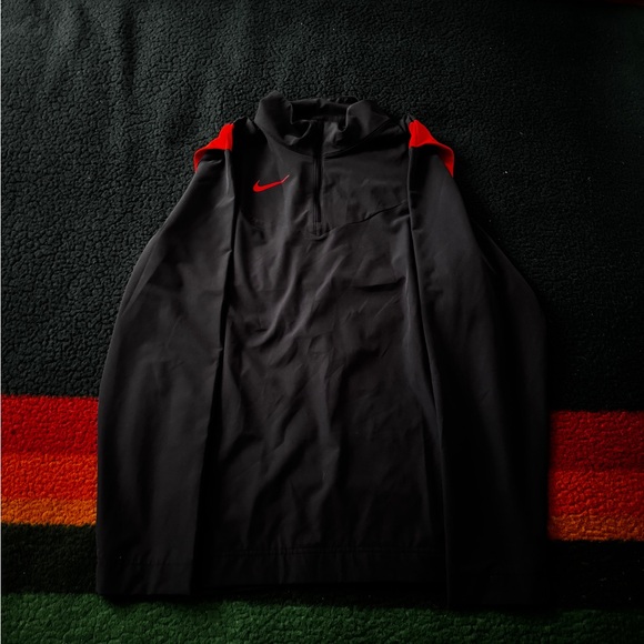 Nike Men's Navy Blue and Orange Jacket - Picture 1 of 4